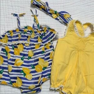 𝅺3 piece lemon romper